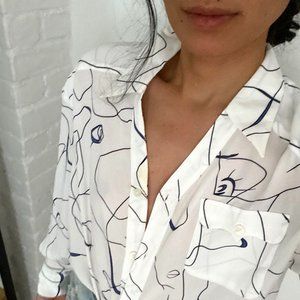 Petite Studio Rena Blouse - Scribble